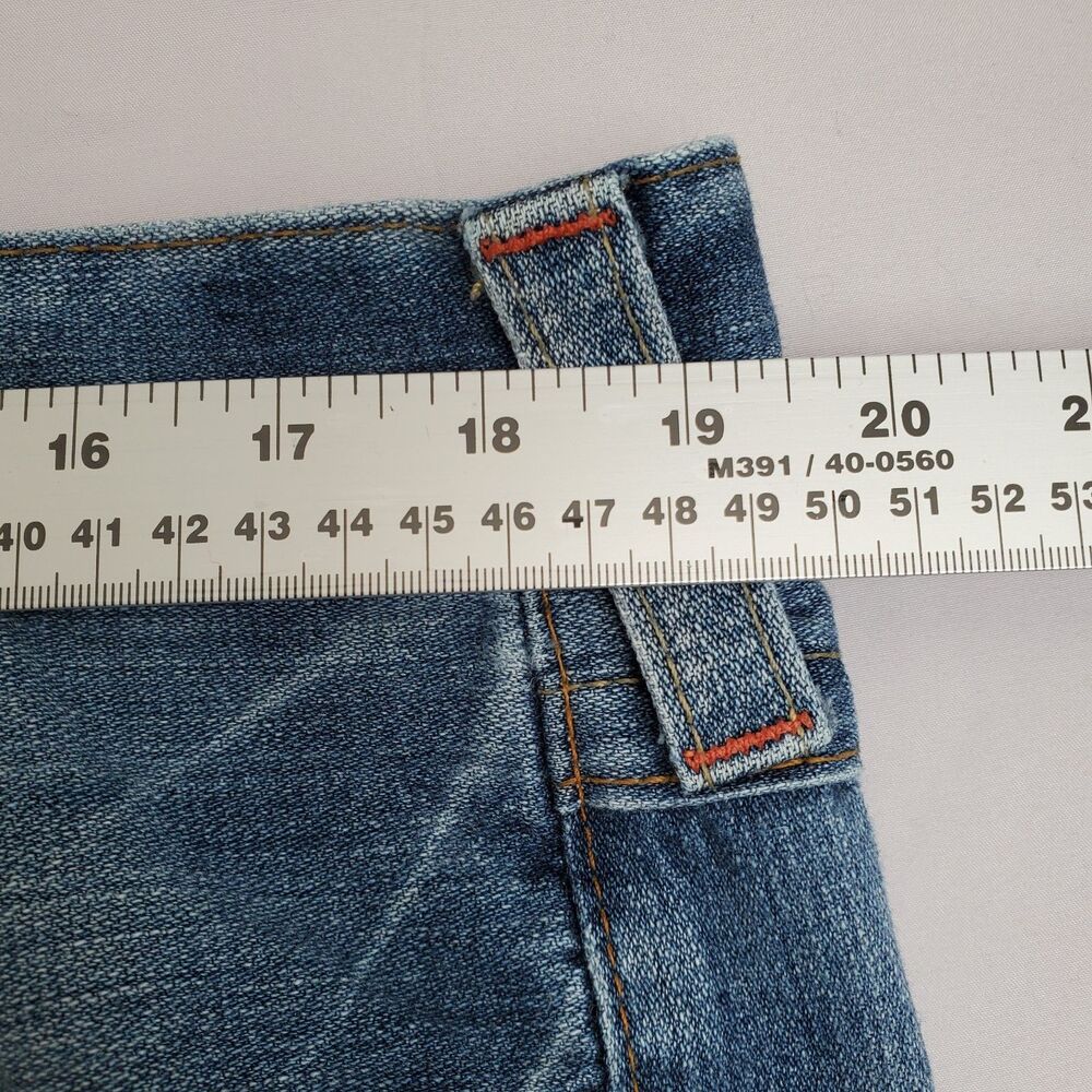 True Religion Jeans Men 40x32 Blue Ricky Relaxed Straight Leg Denim Y2K Pockets - Picture 11 of 13